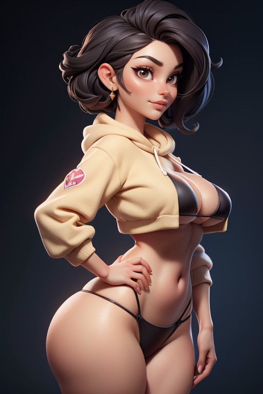 Cornrow Braids, Dark Brown Eyes, Massive Ass Hentai AI Porn