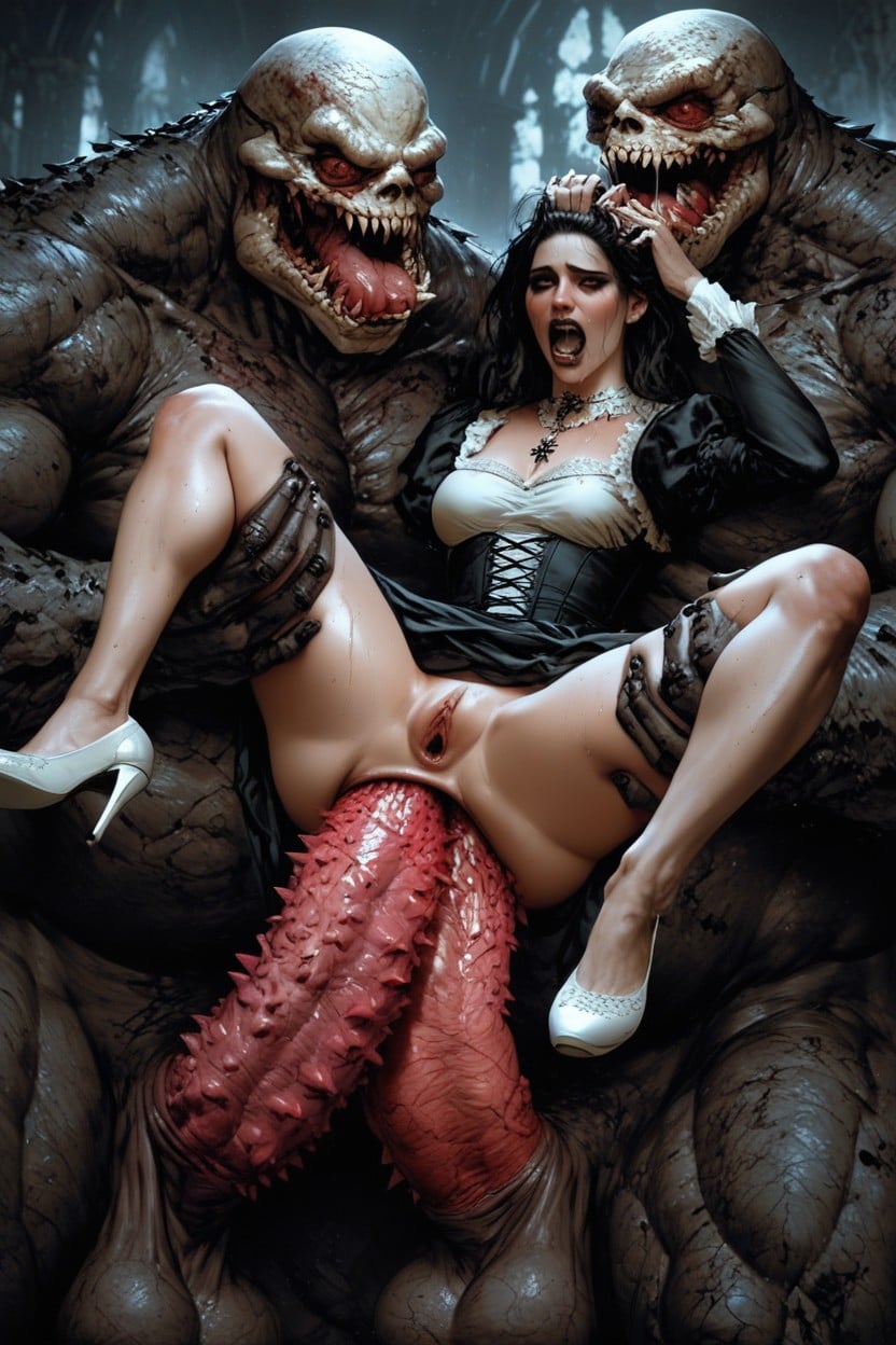 Model, Anal Sex, Giant Horror AI Porn
