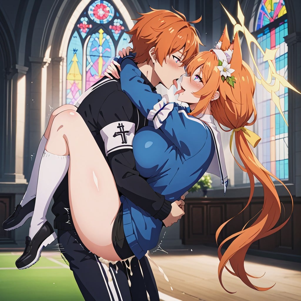 From Side, Open Mouth, Nun Hentai AI Porn