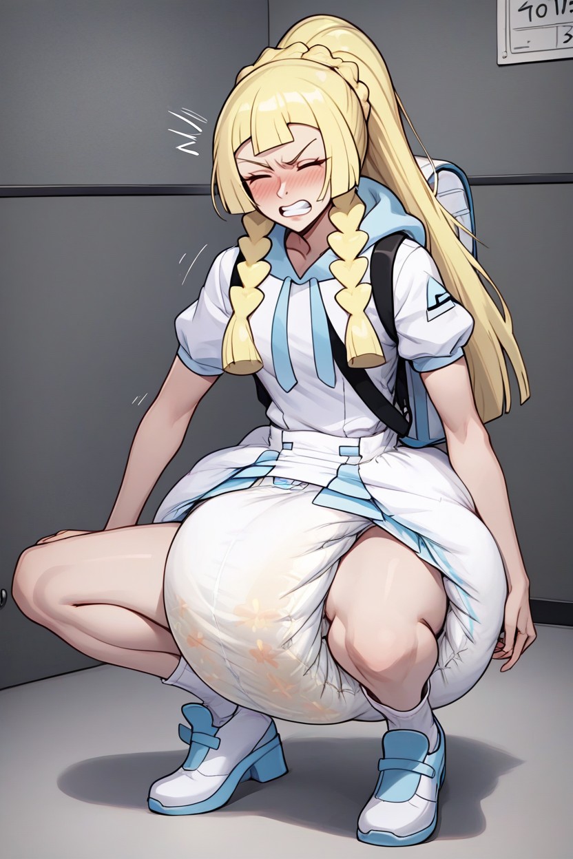 Gritting Teeth, Lillie From Pokemon Outfit, 25+ AI Porn