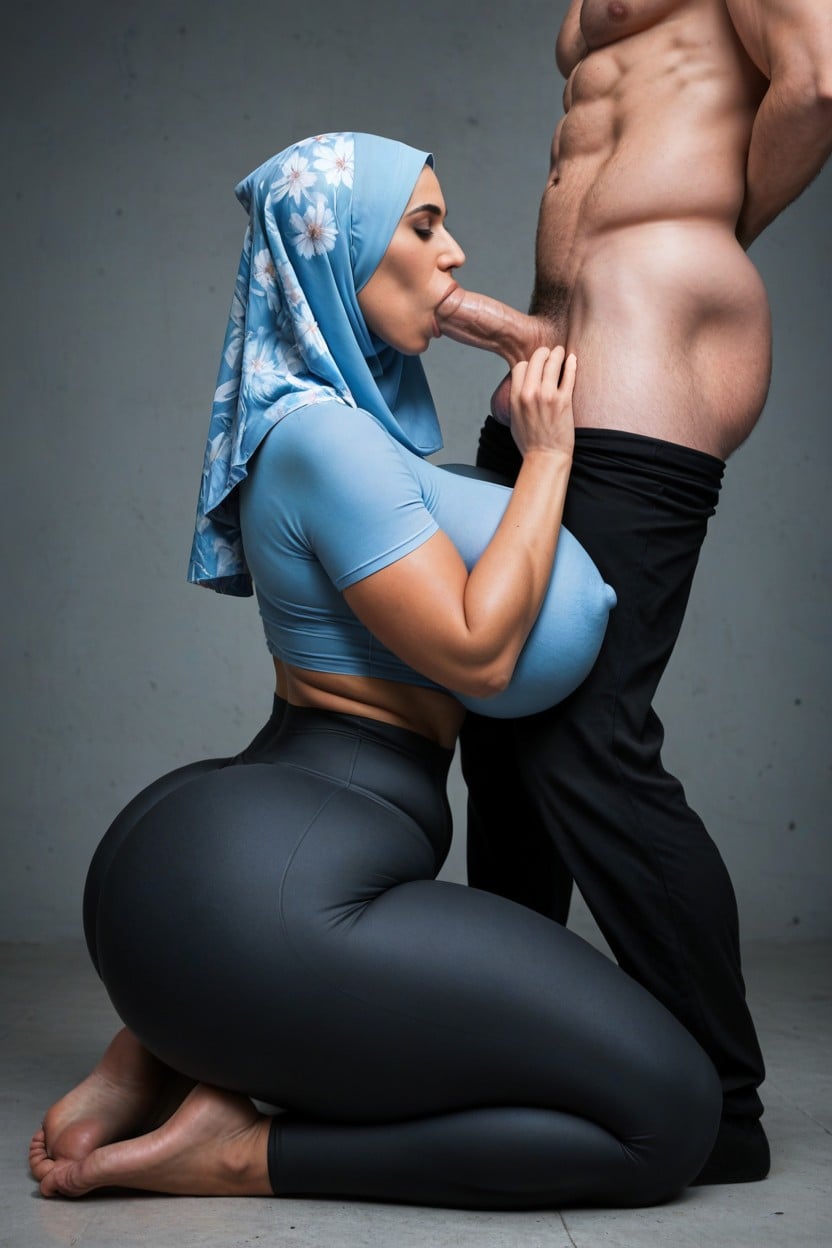 Large Breasts, Hips, Seductive AI Porn