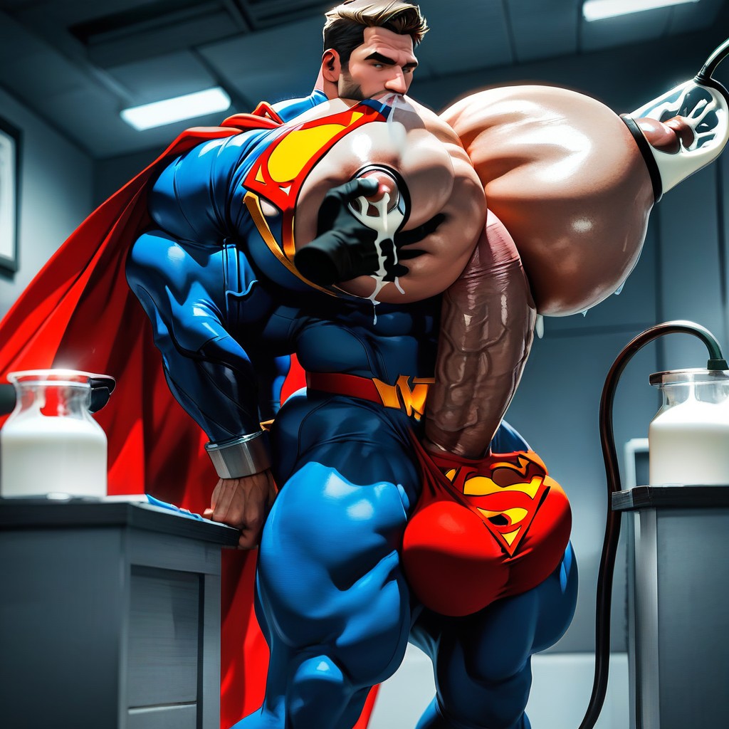 Gigantesque, Huge Arms, Veiny Penis Porno IA Gay