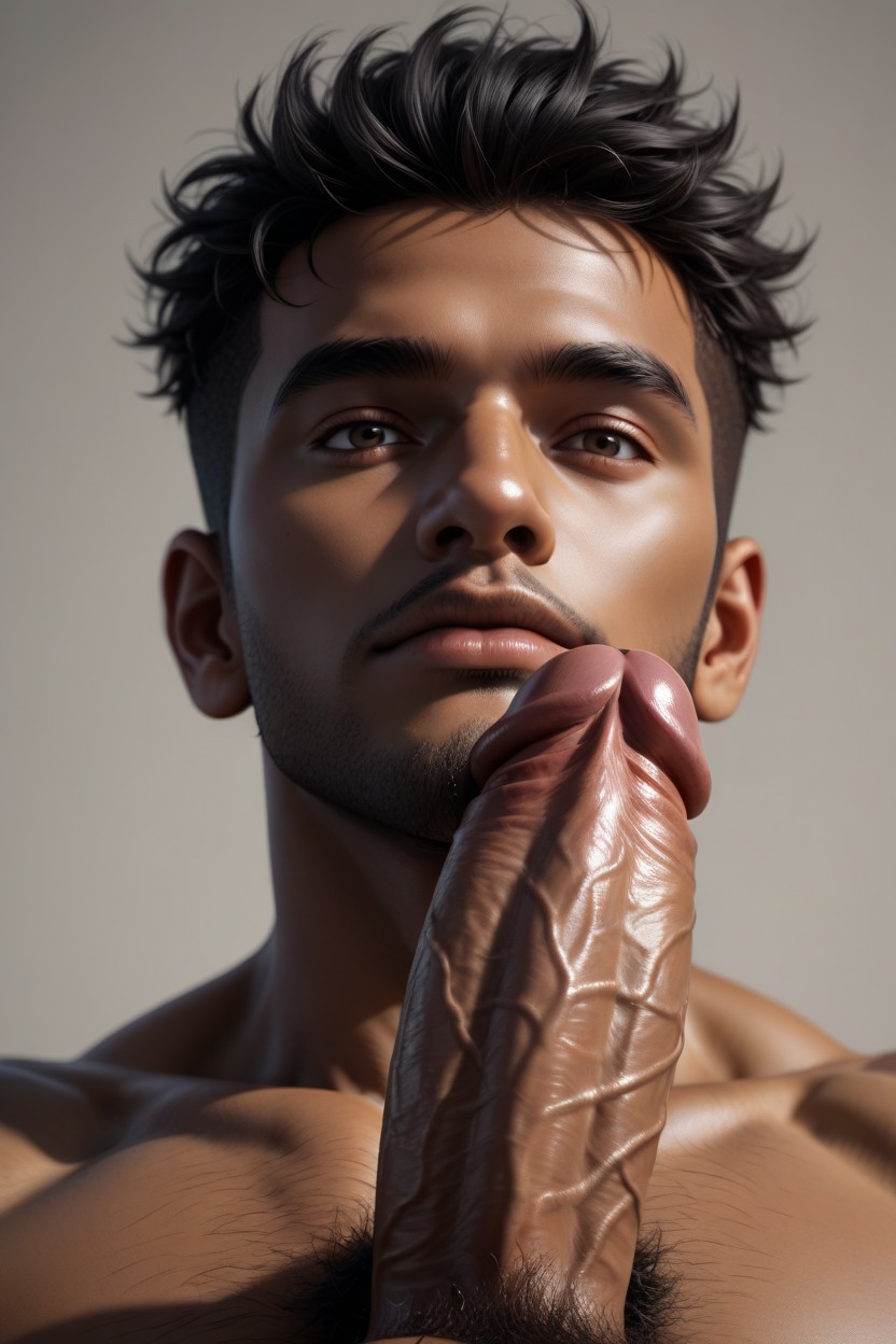 Look At Viewer, Close-up, Big Balls Pov Huge Cock AI Gay Porn