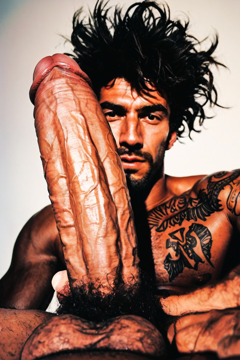 Nu, Veiny Cock, Big Sized Penis Porno IA Gay