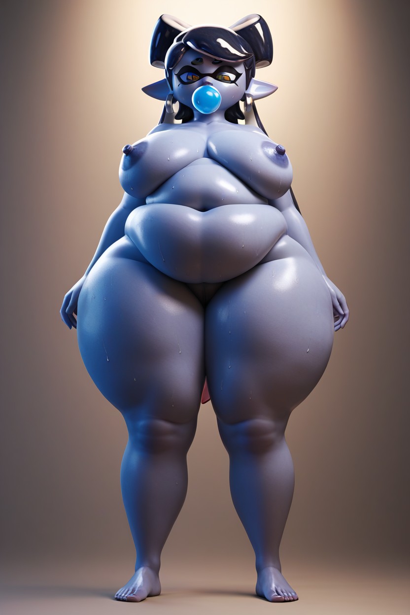 Callie, Extremely Fat Legs, Standing AI Porn