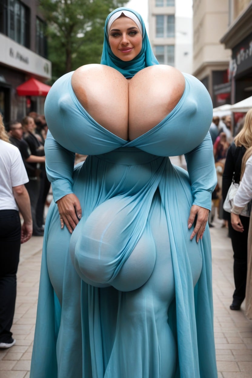 Gigantic Breasts, Huge Muscles, Extrêmement Musclé Porno IA transsexuelle