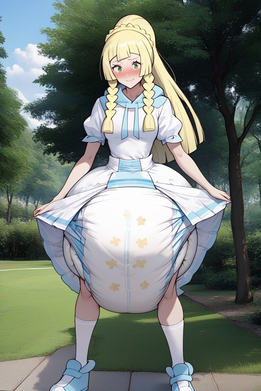 Lillie Outfit, Giant Hyperdiaper, Moving Adultdiaper AI Porn