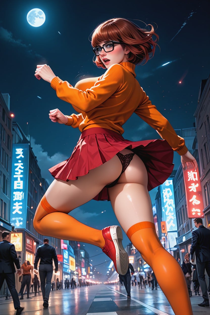 Arched Back, Running, Detailed Face Hentai AI Porn