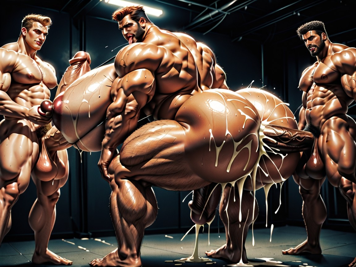 25+, Big Pecs, Many Huge Cocks In Mouth And Hyper Massive Ass 게이 AI 포르노