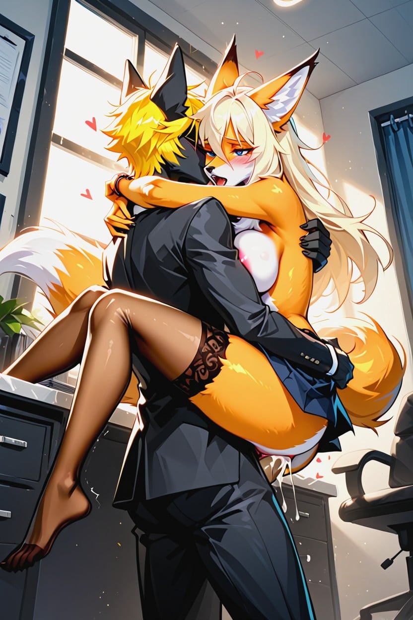Bas, Corps Entier, Photos Sous La Jupe Porno IA Furry