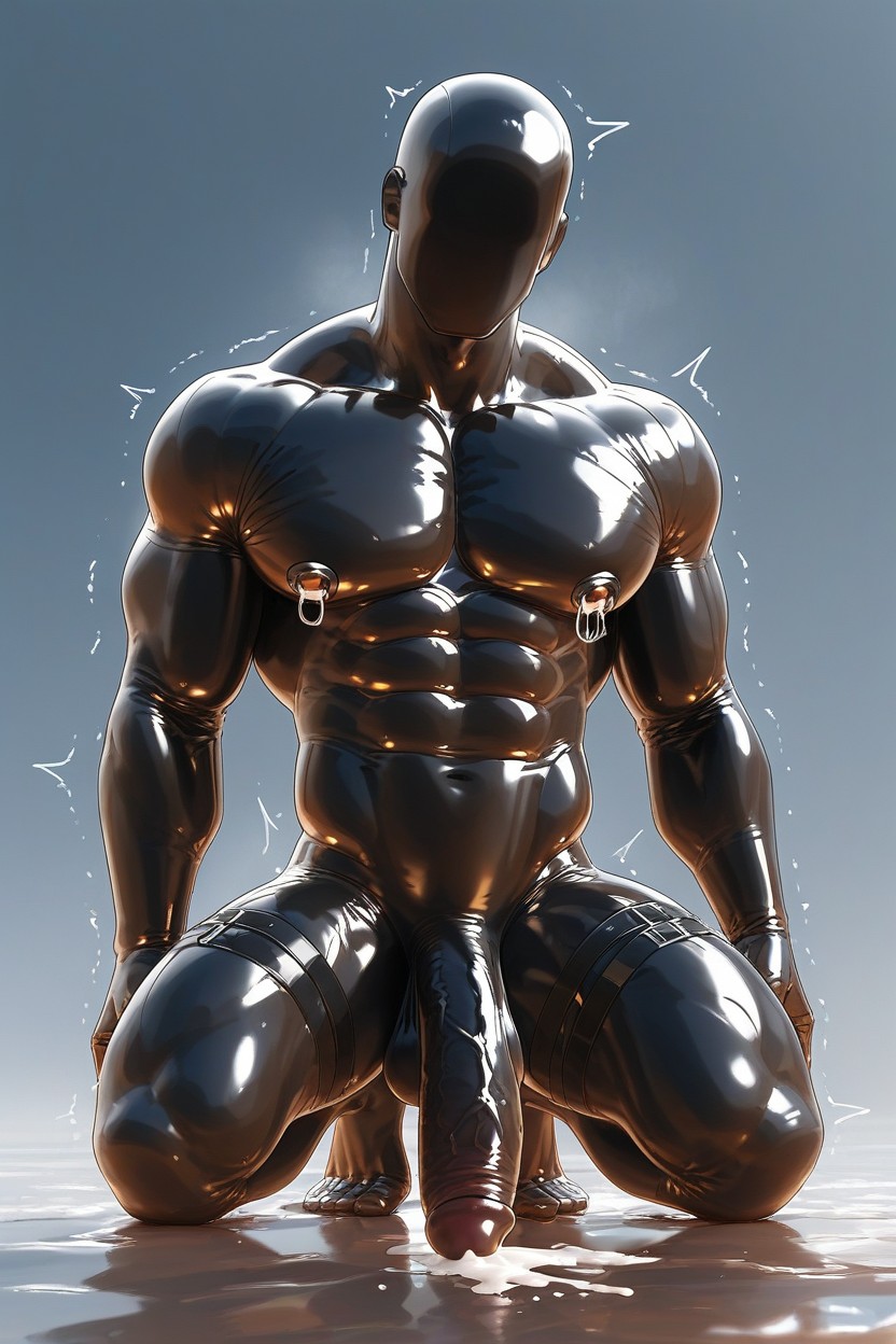 Semi Solid Hands, Pulsing Shoulders, A Monster AI Gay Porn