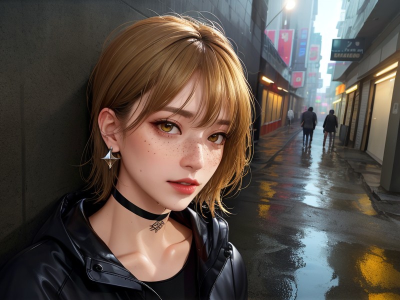 Colorful Graffiti, Waist, Close Up AI Porn