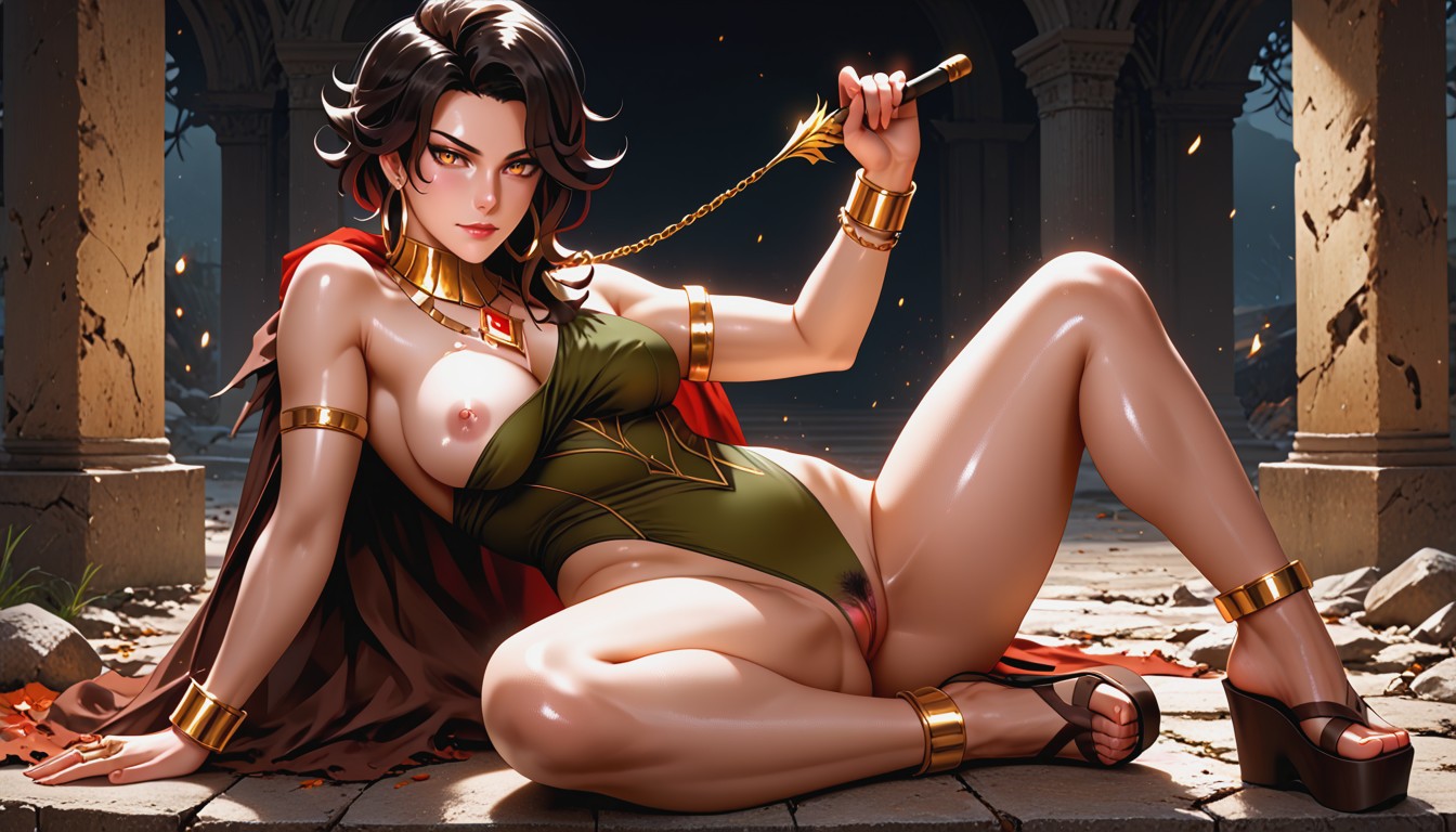 Golden Hip Chain, Realistic, Cinder Fall From Rwby AI Porn