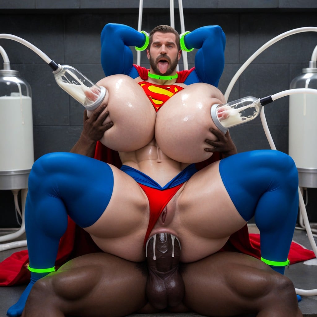 Agarrándose Las Tetas, Squeezing Boobs Together, Large Glowing Green Shackles Porno gay IA