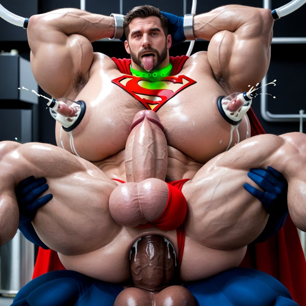 Gang Bang, Laying On Back, Hyper Pecs Porno IA Gay