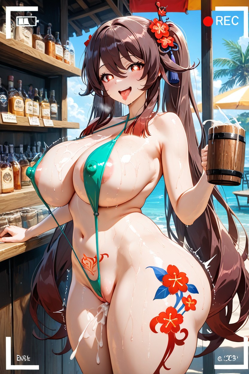 Shop, Bangs, The Nipples And Breasts Is Exposed Hentai AI Porn