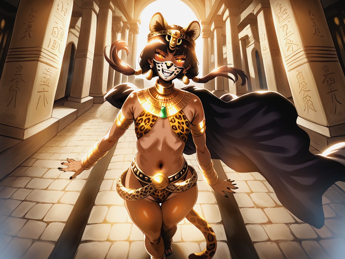 Cleopatra, One Latina Goddess, Dark Brown Skin Porno latina IA