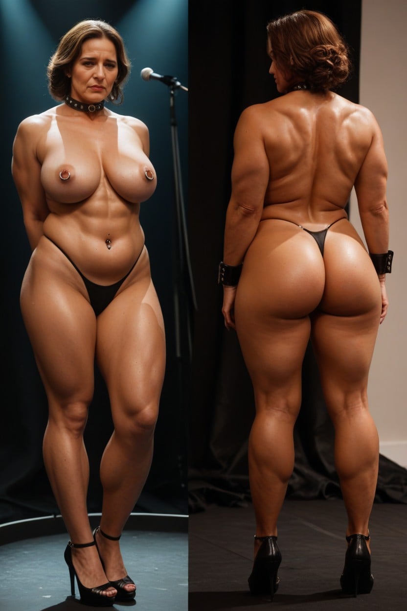 Shabby Appearance, Flabby Skin, Look Down MILF AI Porn