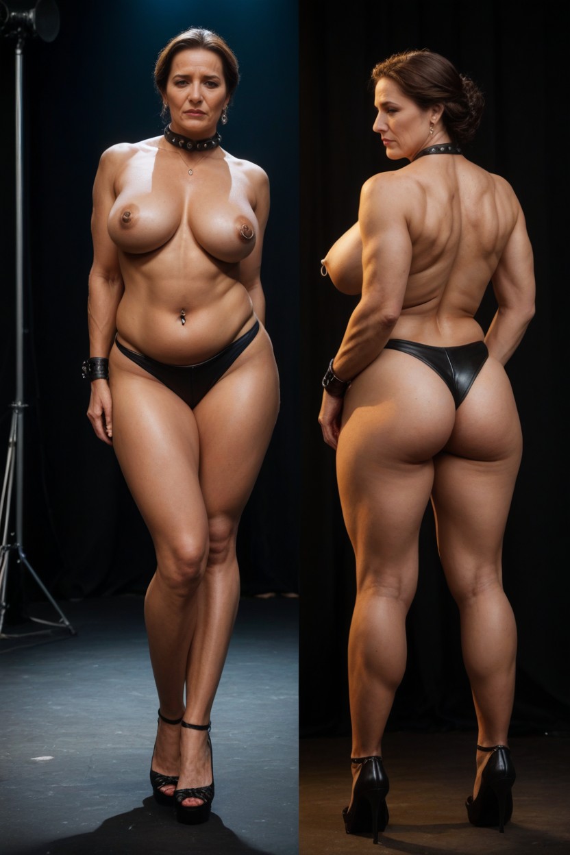 Thick, Rounded Ass, Flabby Skin MILF AI Porn