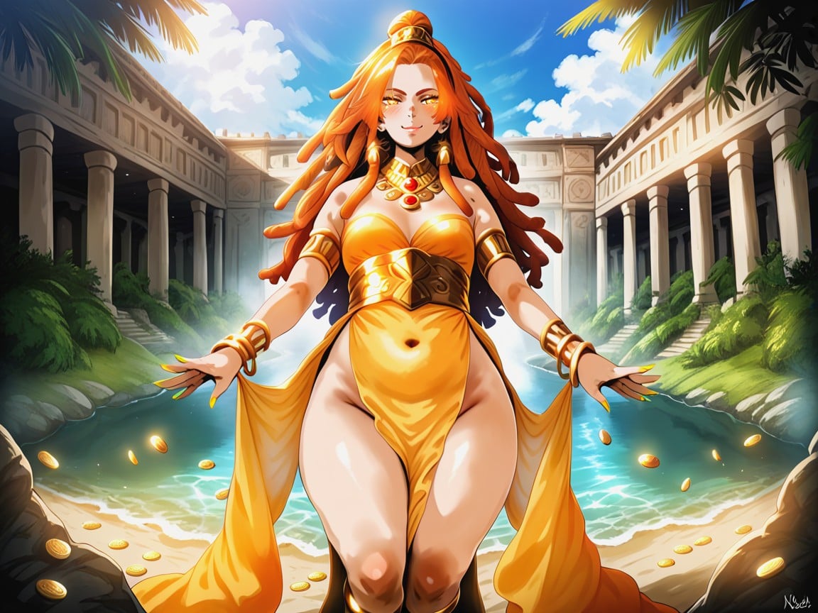 Bangle Stacks On Arms, Medium Ass, Rounded Chest Width Latina AI Porn