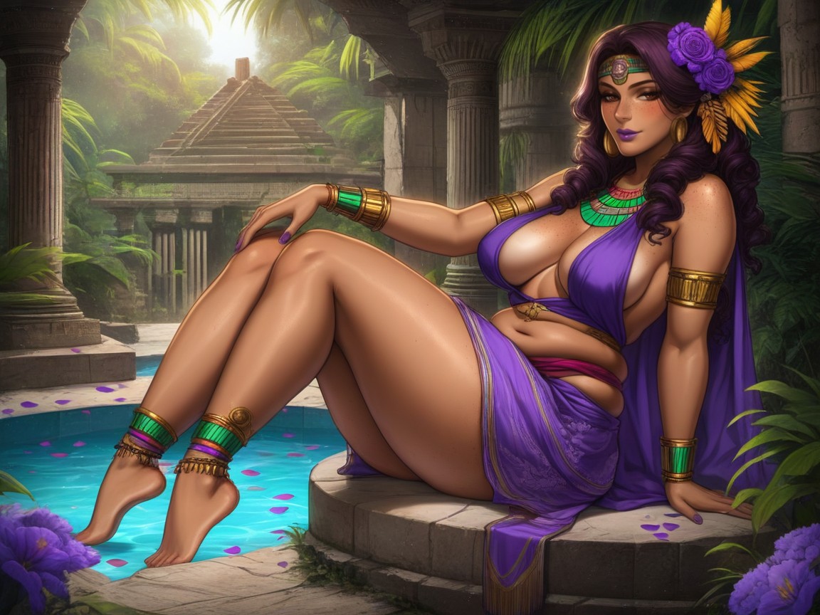 Thick Thighs, Anklet Charms, Permed Hair Hentai AI Porn