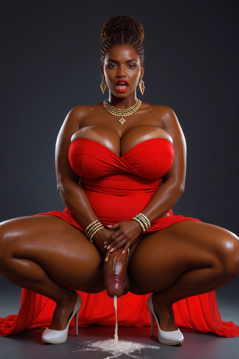 Face Yelling+++ And Disgusted+++, African, Very Thick Shemale AI Porn