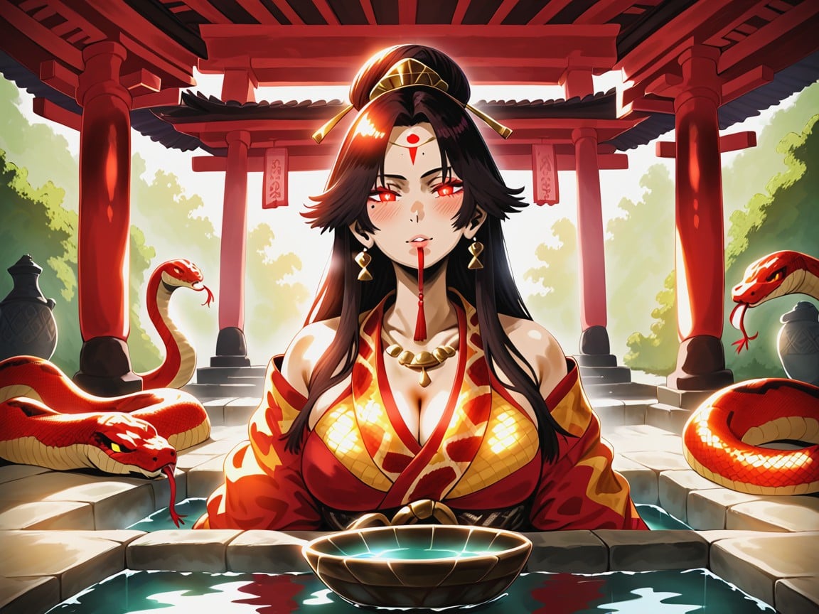 Snake Armlet, Incense In Distance, Beauty Mark Porno latina IA