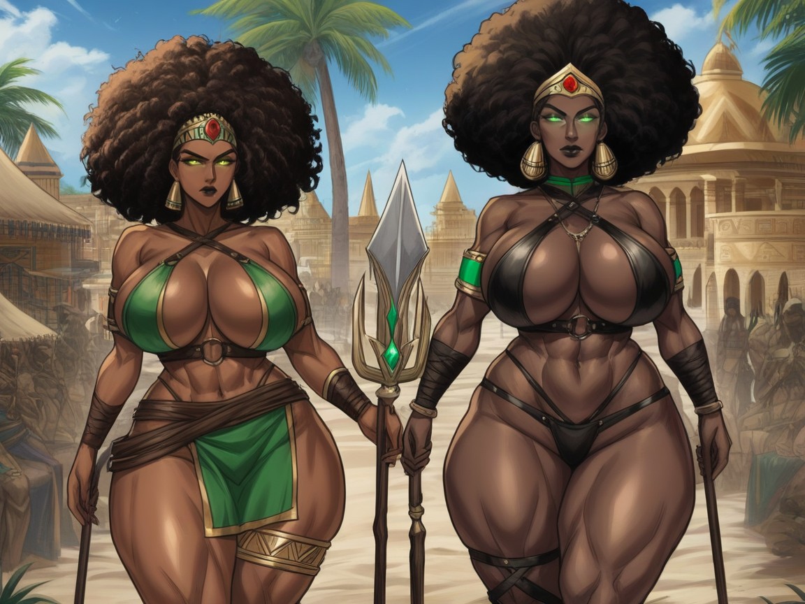 Ancient Mythic Setting, Strong Thighs, Sharp Edges And Lines Hentai AI Porn