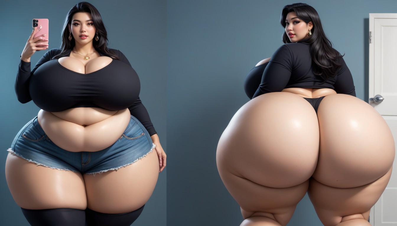 The Most Perfect Face, Breast Expansion, The Most Perfect Gargantuan Massively Fat Breasts Expansion BBW AI Porn