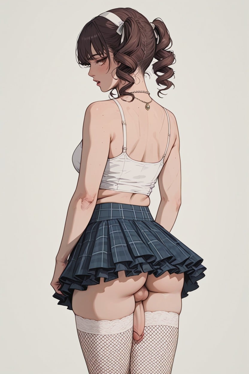 Curvy Hips, Flaccid Dick, Mignon Porno IA transsexuelle