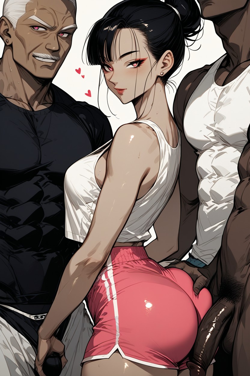 African Man, Standing, Black Hair Hentai AI Porn