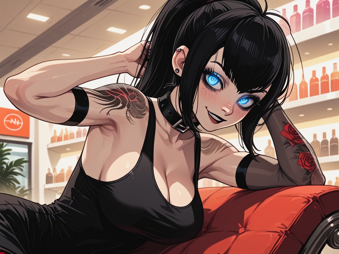 Armpit, Super Long Hair Length, Armband Hentai IA