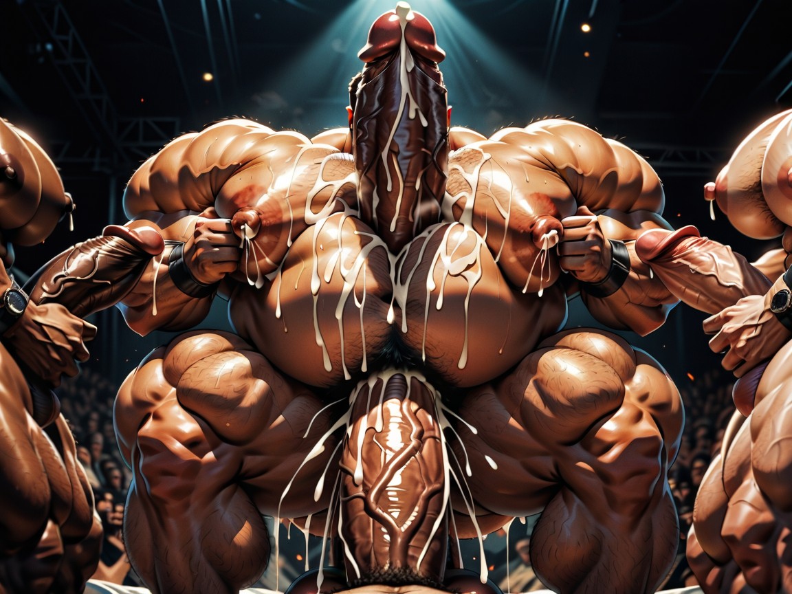 Gay Gangbang, Man Men Only With Two Holes, Big Pecs Porno IA Gay