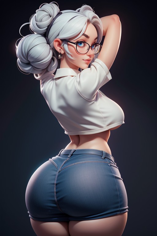 Thicc Booty, Large Thick And Curvy Body, Thick And Wide And Juicy Hentai AI Porn