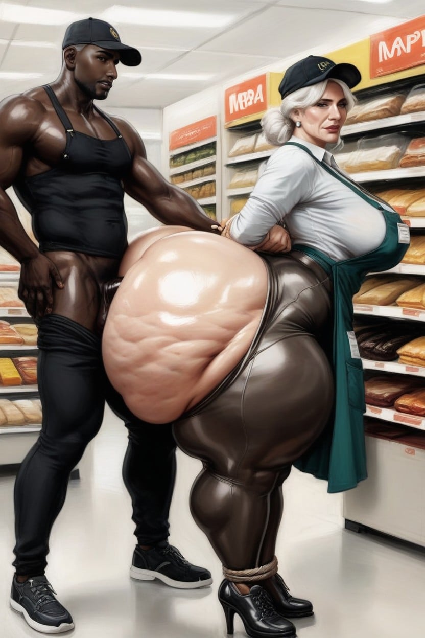 Hyper Ass, Side View, Mega Ass AI Porn