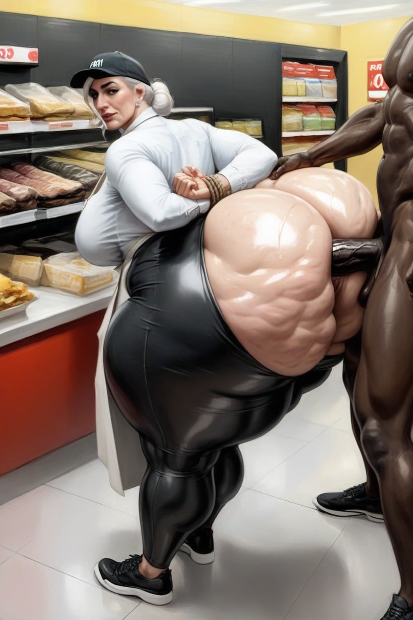Mega Ass, Massive Ass, Bending Over AI Porn