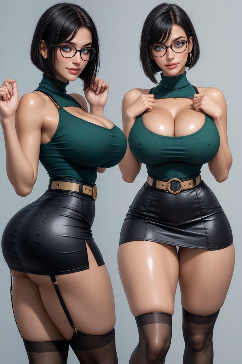 Slut, Piercing, Fit AI Porn