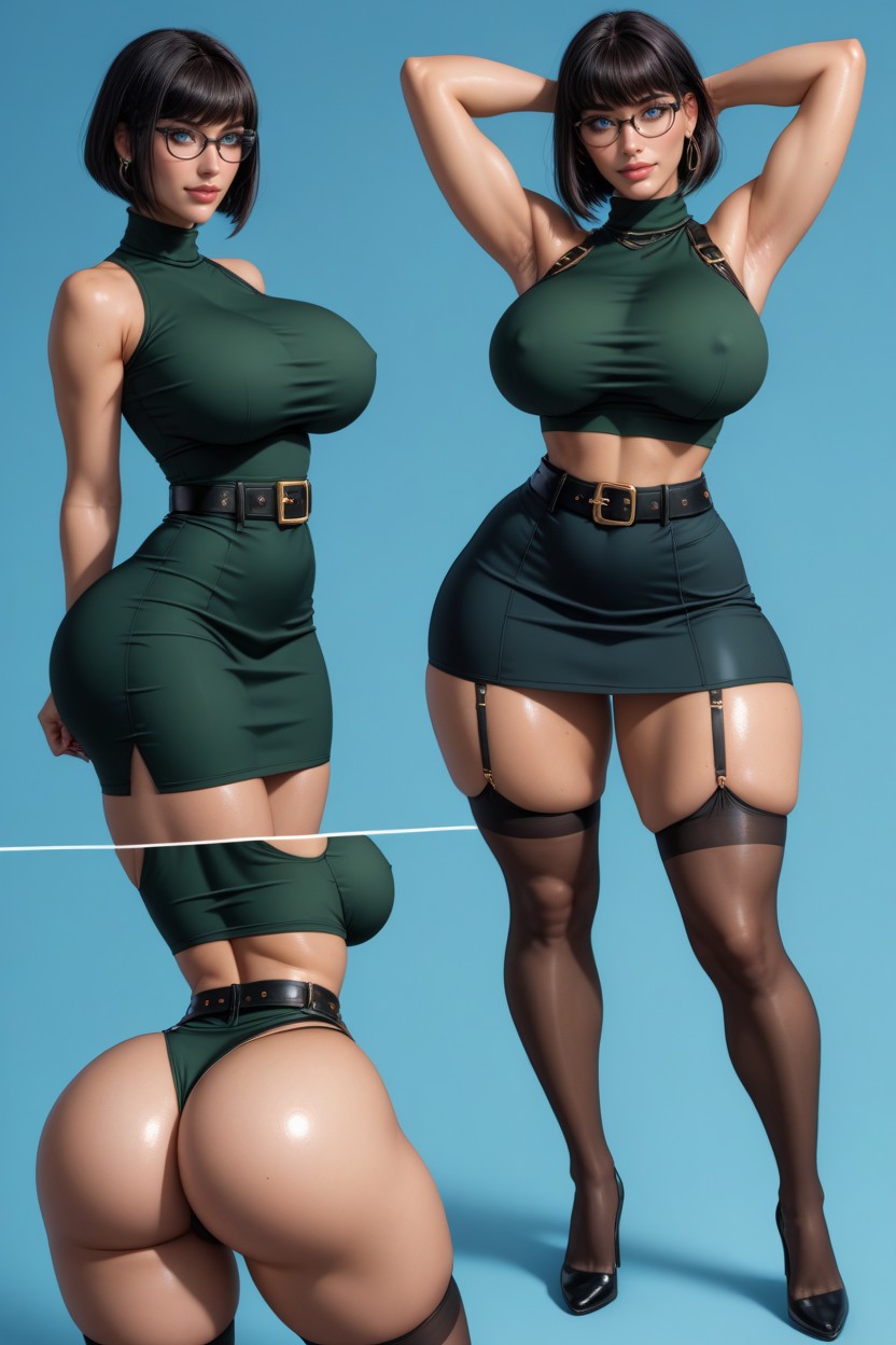 Extremely Big Tits, Extremely Large Ass, Extremely Beautiful AI Porn