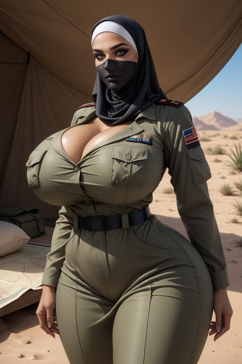Gorgeous Face, Cleavage, Beautiful AI Porn