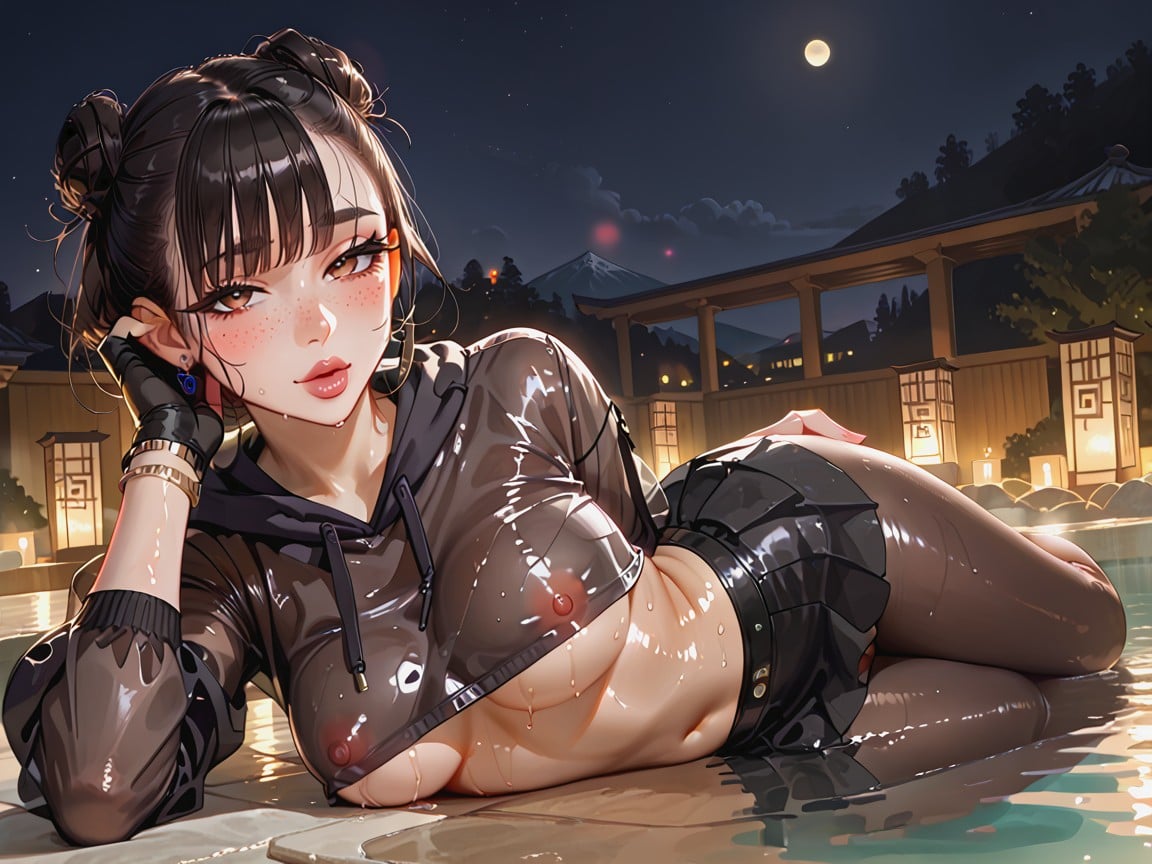 Oiled Skin, Form Fitting Clothes, Oiled Skin Hentai AI Porn