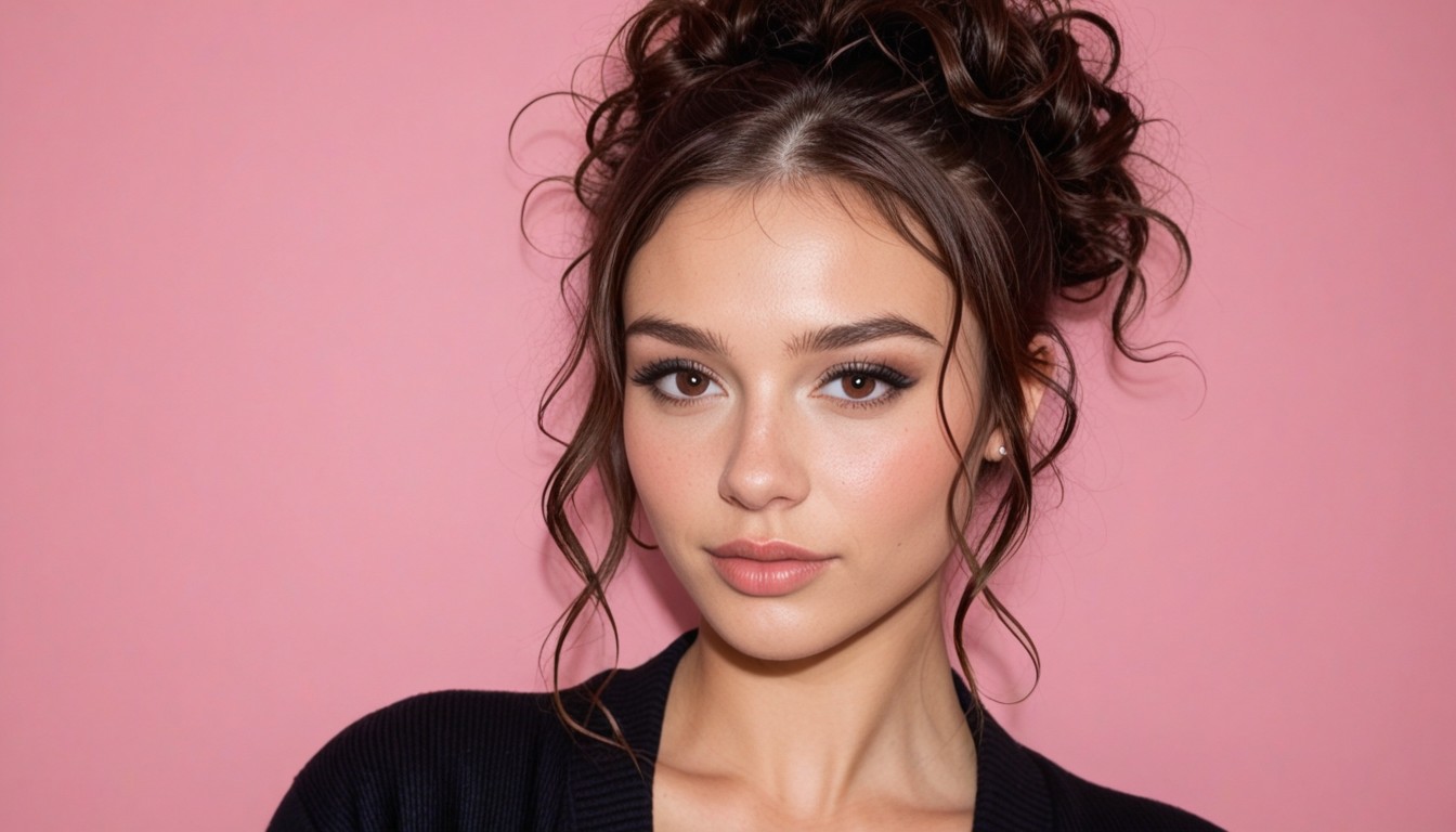 Rounded Breast, Bust Shot, Brown Eyes AI Porn