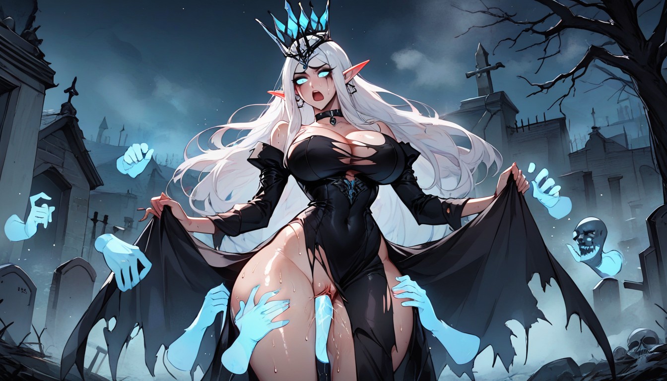 Oiled Skin, Huge Ass, Graveyard AI Porn
