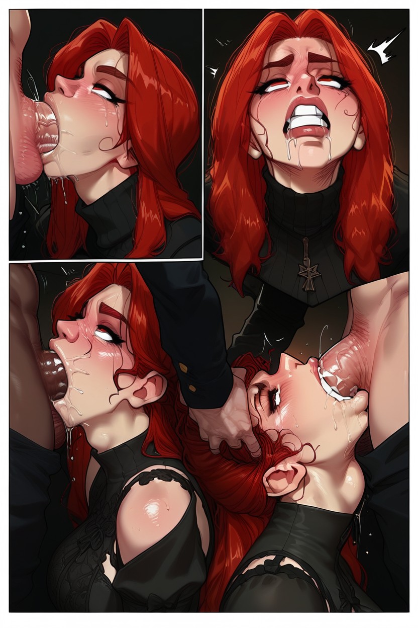 Struggle, Slap, Force Deepthroat Hentai IA