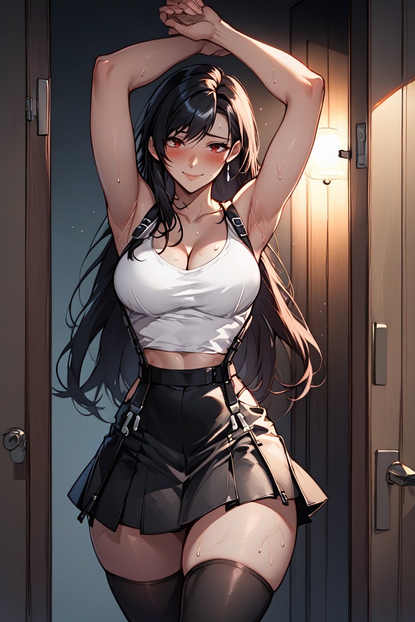 Soft Thighs, Doorway Background, Akame From Akame Ga Kill Hentai AI Porn