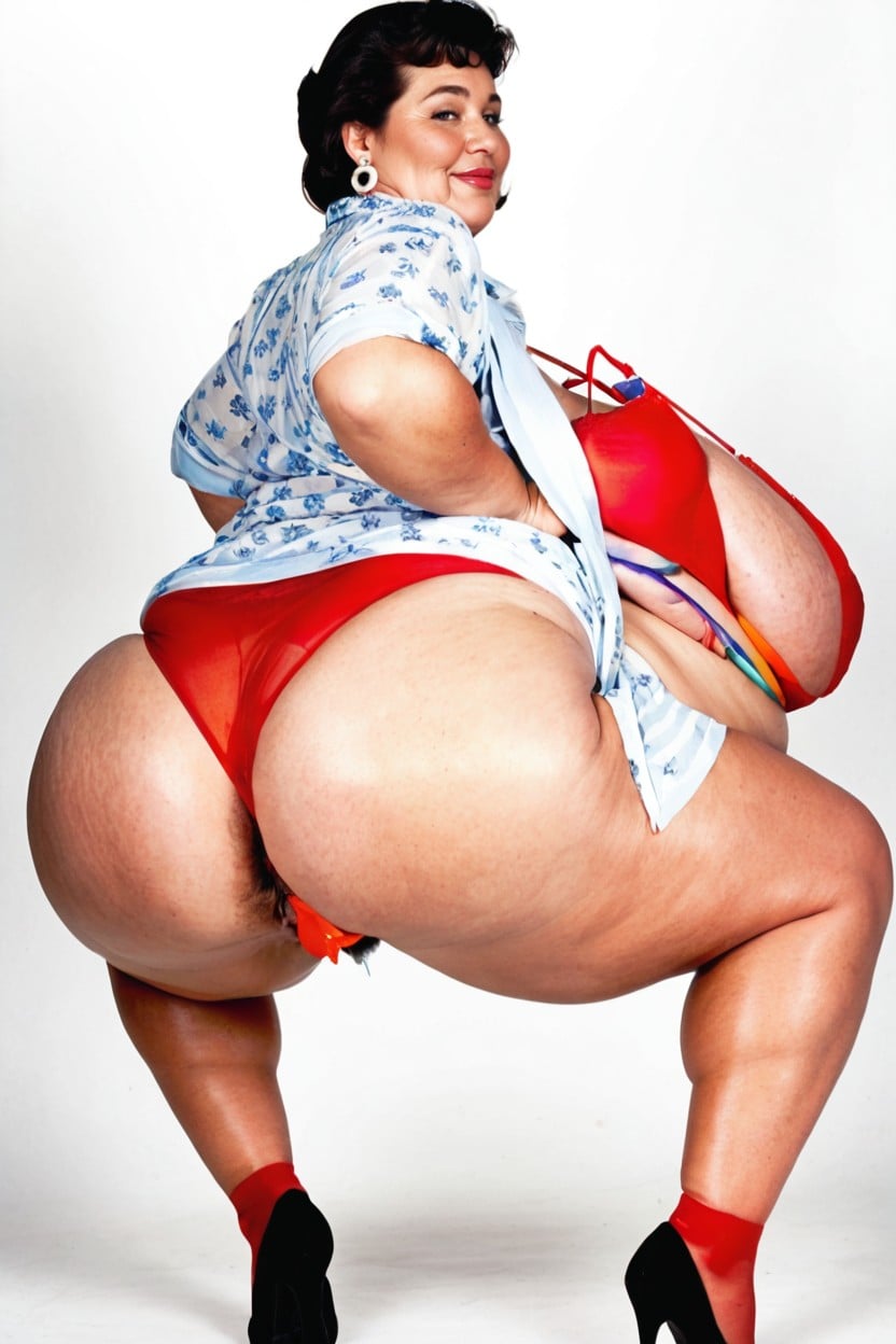 Black High Heals, Colossal Ass, Huge Belly BBW AI Porn