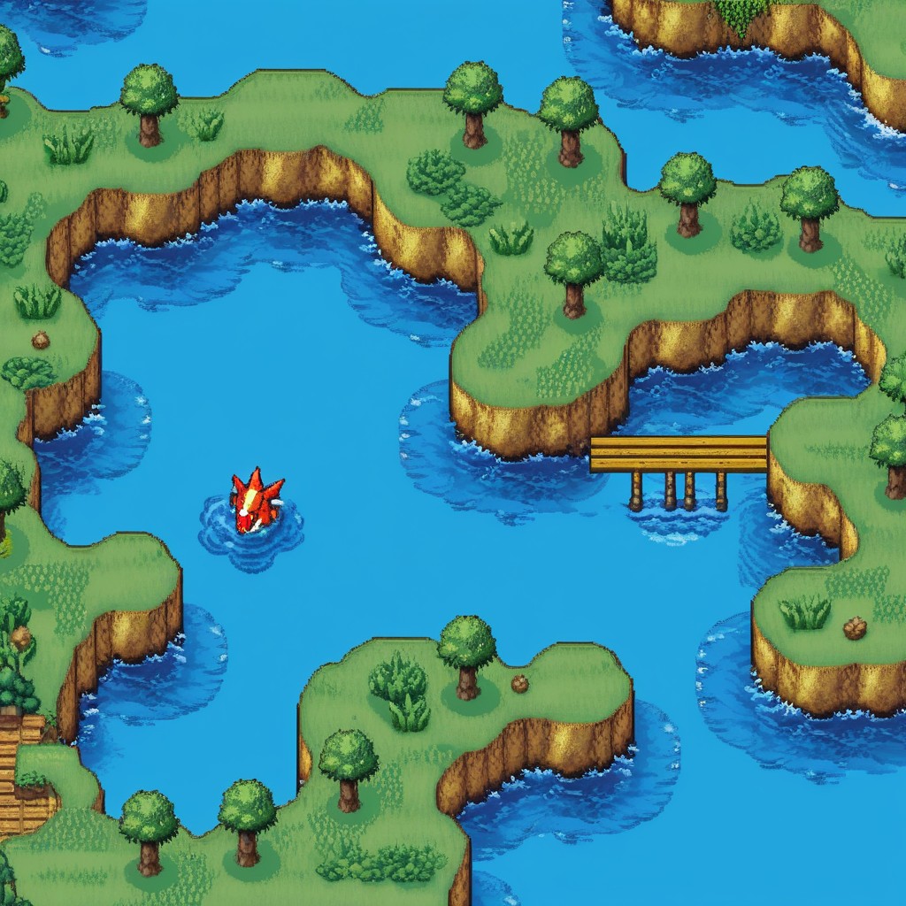Classic Game Artstyle, Pokemon Gold Art Style, Pokemon Gold Eight-bit Pixel Art AI Porn