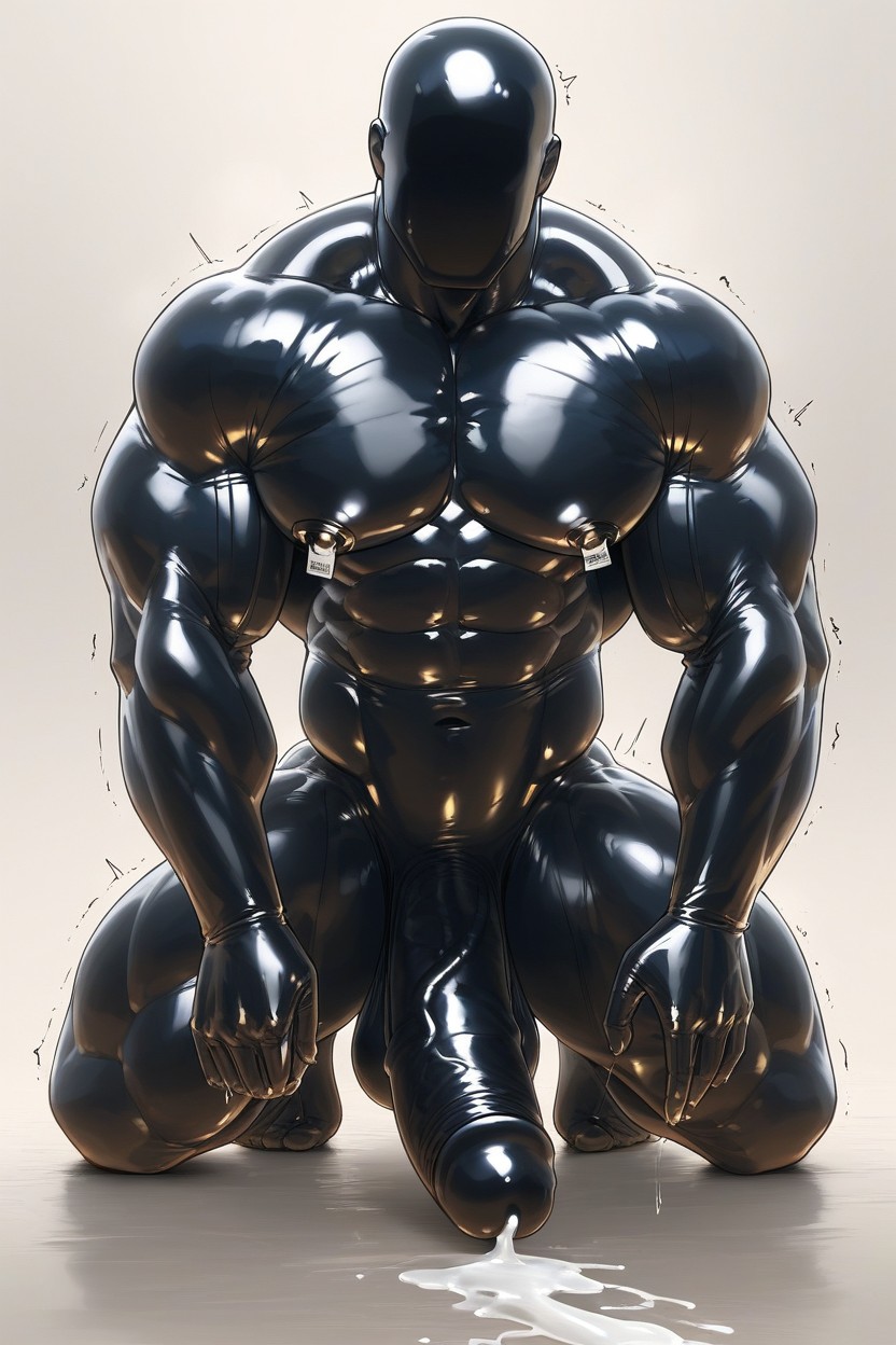 Latex Skin, Reflective Back, Soft Chest Porno IA Gay