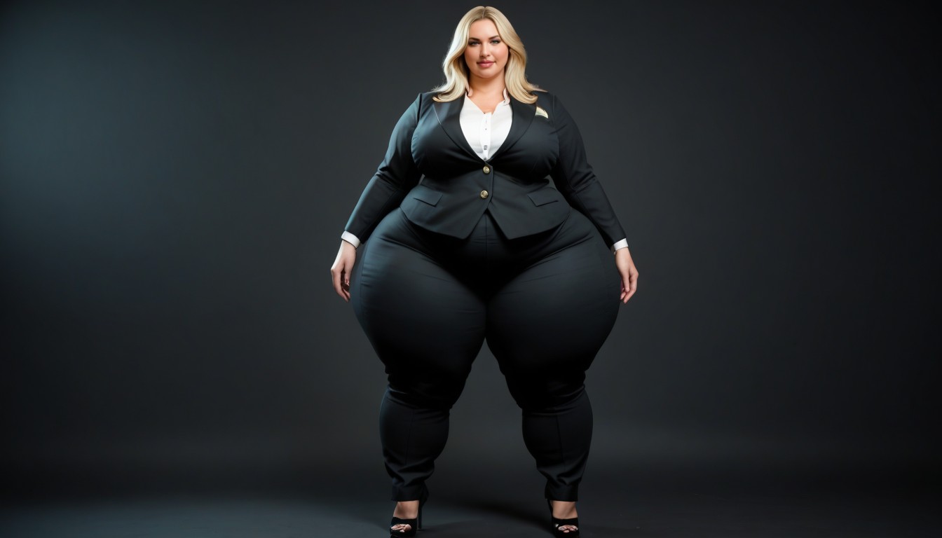 Dress Pants, Massive Hyper Fat Butt, Bigger Hips AI Porn