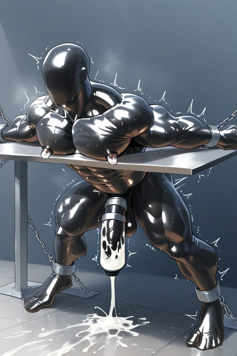 Dick Sucking Machine, Flexible Spine, Trembling AI Gay Porn