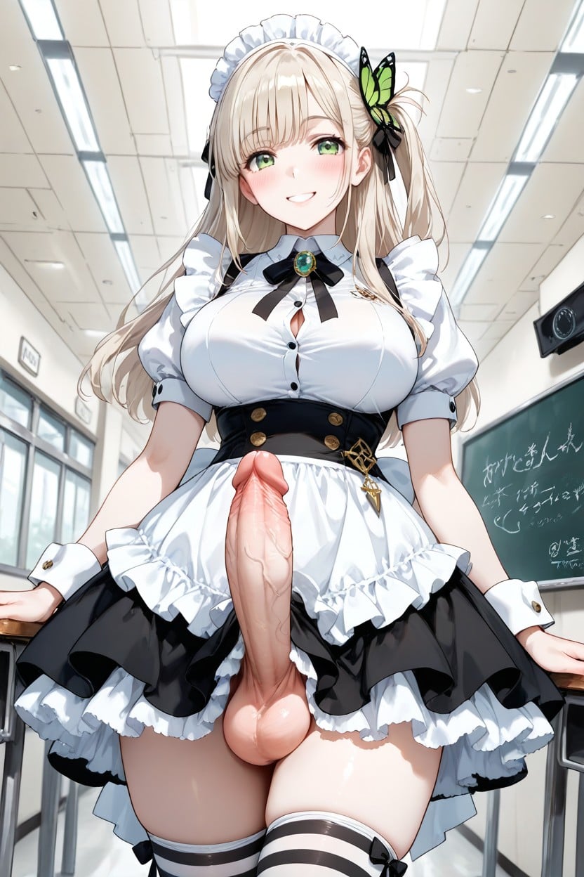 Smile, Bangs, Hourglass Hentai IA